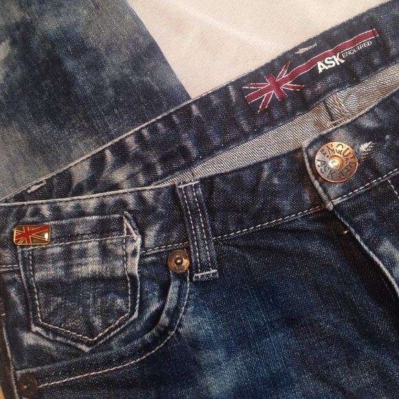 ASK ENQUIRED BEAUTIFUL SKINNY JEANS EXCELLENT - Picture 3 of 4